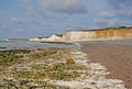 Beautiful Seven Sisters Cliffs UK Winter Morning