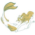 Beautiful mermaid Royalty Free Stock Photo