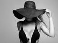 Beautiful woman in hat Royalty Free Stock Photo