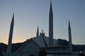 Beautiful Shah Faisal Mosque Islamabad ,Pakistan Royalty Free Stock Photo