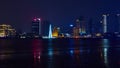 Beautiful shanghai bund at night , China Royalty Free Stock Photo