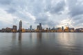 Beautiful shanghai bund in nightfall Royalty Free Stock Photo