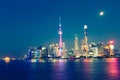 Beautiful Shanghai city night Royalty Free Stock Photo