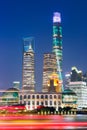 Beautiful Shanghai city night Royalty Free Stock Photo