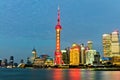 Beautiful Shanghai city night Royalty Free Stock Photo