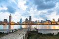 Beautiful shanghai at dusk Royalty Free Stock Photo