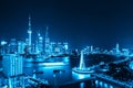 Beautiful shanghai at night Royalty Free Stock Photo