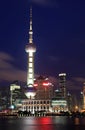 Beautiful Shanghai Pudong skyline at night