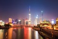 Beautiful shanghai scenery at night