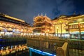 Beautiful shanghai yuyuan garden at night