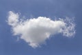 Beautiful shape nature white cloud in clear blue sky, nature and background concept