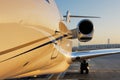 Beautiful shape of a private jet Royalty Free Stock Photo