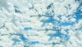 beautiful shaped clouds like lumpy cotton Royalty Free Stock Photo