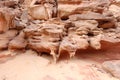 The beautiful shapes caused by erosion in canyon Salama in Sinai