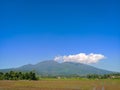 Beautiful, sharp photo of ungaran mountain. Suitable for landscape articles, travel articles and articles about Semarang Regency.