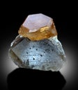 beautiful Sherry Color Topaz with quartz specimen from skardu pakistan