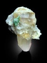 Beautiful sherry color topaz with quartz and tourmaline Mineral specimen from pakistan
