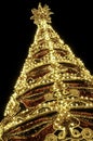 Beautiful shining abstract christmas trees