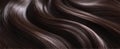 The Beautiful Shiny Brown Hair Flowing in Soft Waves.AI generated image Royalty Free Stock Photo