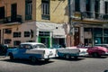 3 beautiful classic cars in Havana, Cuba.