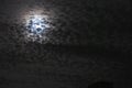 Beautiful shiny full moon with clouds Royalty Free Stock Photo