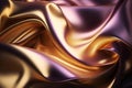 Beautiful shiny pink and gold silk textureBeautiful shiny pink and gold silk texture. Generative AI. Royalty Free Stock Photo