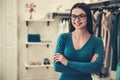 Beautiful shop assistant Royalty Free Stock Photo