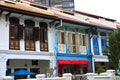 Beautiful Shop Houses along Emerald Hill, Singapore Royalty Free Stock Photo