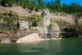 Beautiful shore of Superior Lake near Munising, Michigan, USA Royalty Free Stock Photo