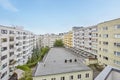 Beautiful shot of an apartment complex exterior during the day Royalty Free Stock Photo