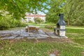 Beautiful shot of an apartment complex exterior during the day Royalty Free Stock Photo