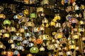 Beautiful shot of Arabic style lanterns at Dubai souk