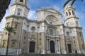 Beautiful shot of the baroque facade of the cathedral of Cadiz, Spain Royalty Free Stock Photo