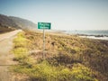 Beautiful shot of Big Sur Coastline At Pacific Valley road in California, USA Royalty Free Stock Photo