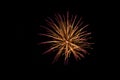 Beautiful shot of bright colorful fireworks on a black background Royalty Free Stock Photo