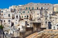 Beautiful shot of the buildings in the city of Matera, Italy Royalty Free Stock Photo