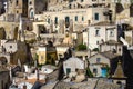 Beautiful shot of the buildings in the city of Matera, Italy Royalty Free Stock Photo