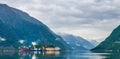 Beautiful shot of buildings in Odda, Ullensvang Municipality, Norway