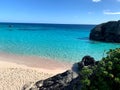 Beautiful shot of the calm waters at the Bermuda beach