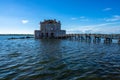 Beautiful shot of Casina Vanvitelliana in Bacoli, Campania, Italy with a blue sky in the background