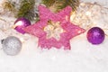 Beautiful shot of Christmas decorations - perfect for background Royalty Free Stock Photo