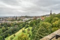 Beautiful shot of the cityscape of Edinburgh in the UK