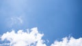 Beautiful shot of a cloudy blue sky, cloudscape Royalty Free Stock Photo