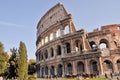 Beautiful shot of the Colosseum (Flavian Amphitheater) in Rome, Italy Royalty Free Stock Photo