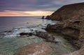 Beautiful shot of the Escullos beach at sunrise in Cabo de Gata, Spain