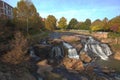 Beautiful shot of Falls Park on the Reedy, Greenville, South Carolina, USA Royalty Free Stock Photo