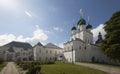 Beautiful shot of the famous Rostovskiy Kreml in Rostov, Russia blue sky background