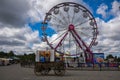Beautiful shot of the Ferris Wheel during the Washington State Fair in Puyallup on a cloudy day Royalty Free Stock Photo
