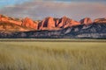 Beautiful shot of the Five Fingers of Kolob Canyons in southern Utah at sunset