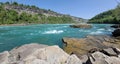 Beautiful shot of the flowing Niagara River, Niagara Gorge Whirlpool Rapids, Canada in summer Royalty Free Stock Photo